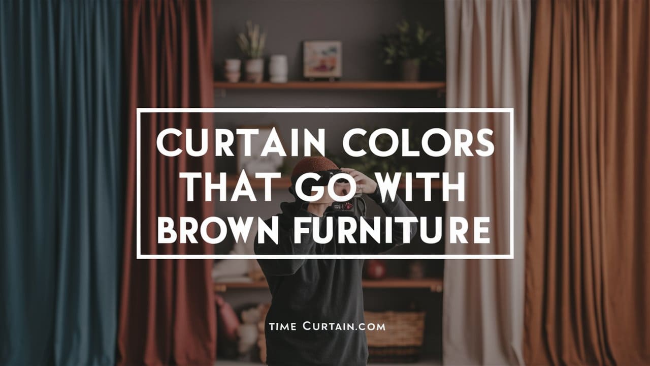 curtain colors that go with brown furniture