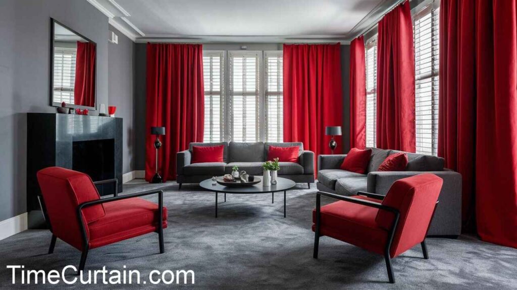 red curtain