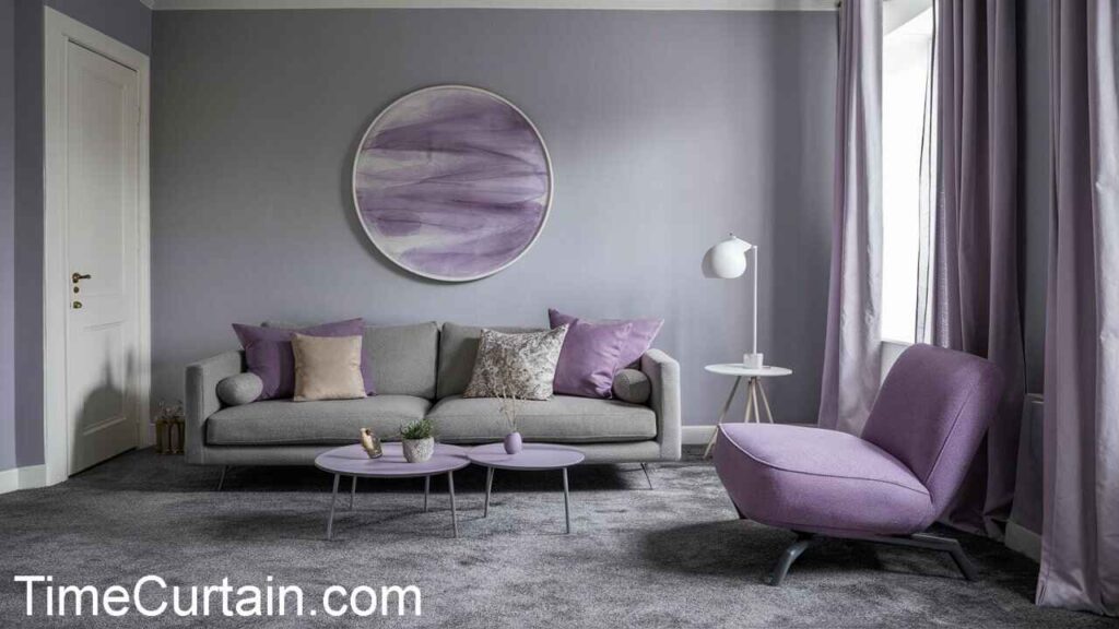 soft lilac curtain