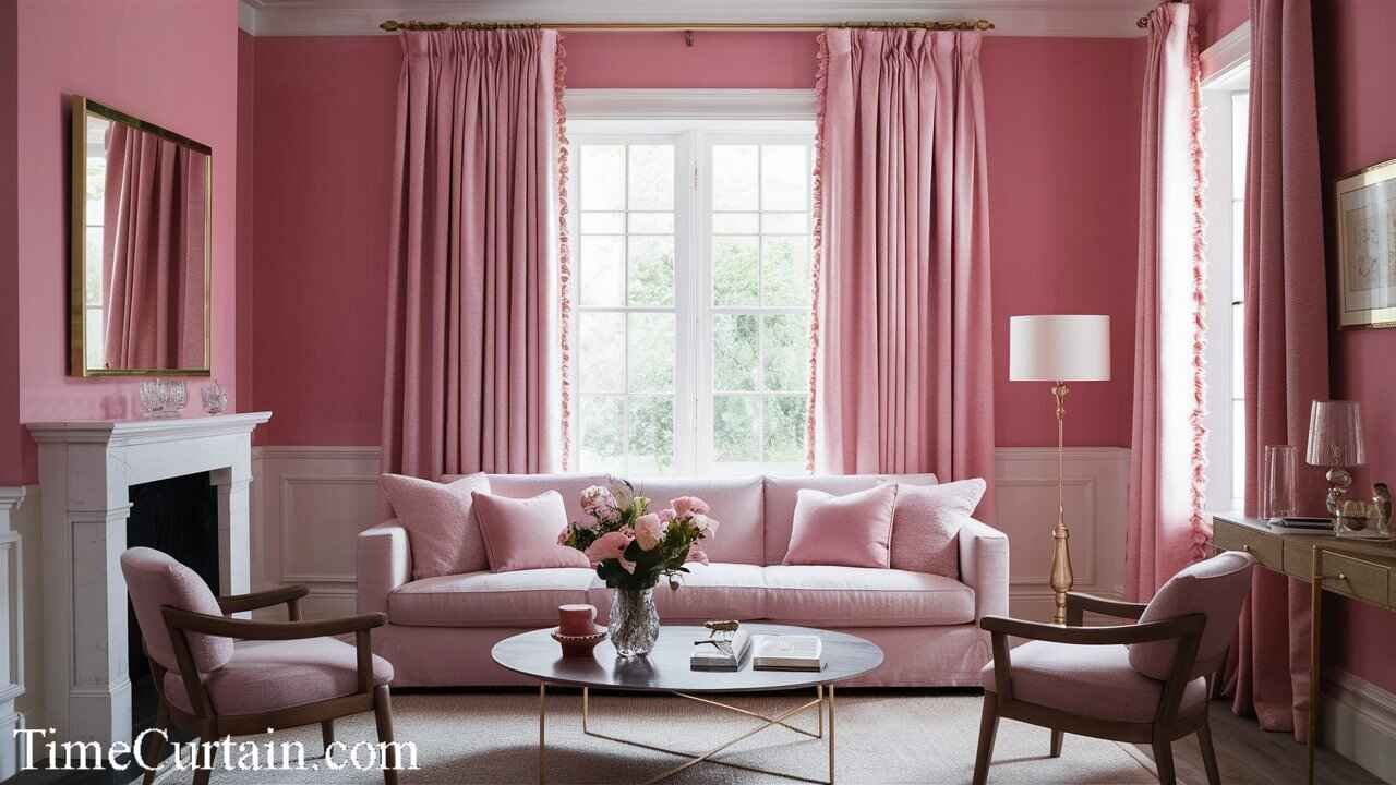 What Color Curtains Go With Pink Walls? (With Images) - time curtain
