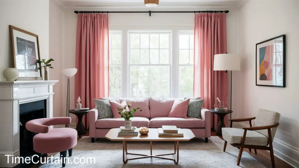 Blush Pink Curtain
