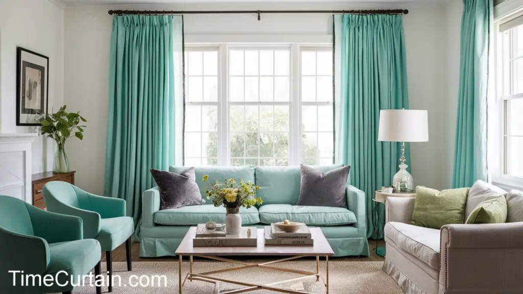 Mint Green Curtain