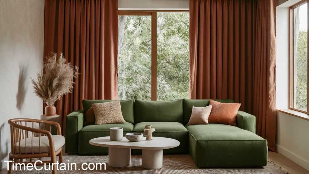 Top Curtain Picks For Green Sofas With Images 