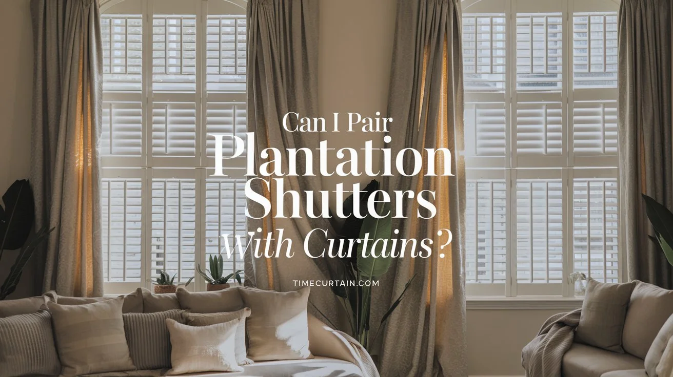 Can I Pair Plantation Shutters with Curtains?