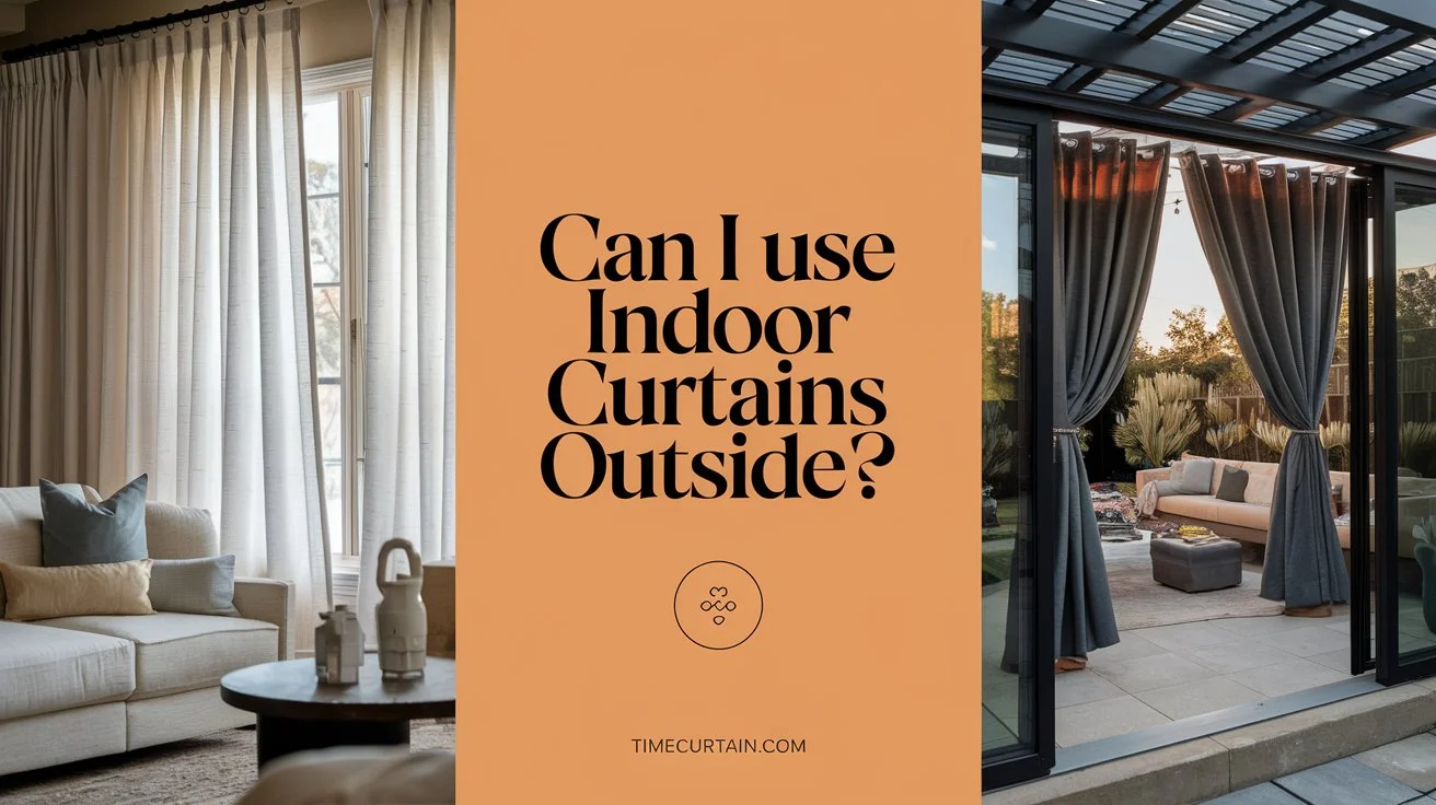 Can I Use Indoor Curtains Outside?