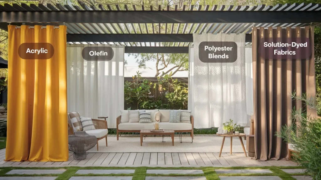 Best Curtain Fabrics for Outdoor Use