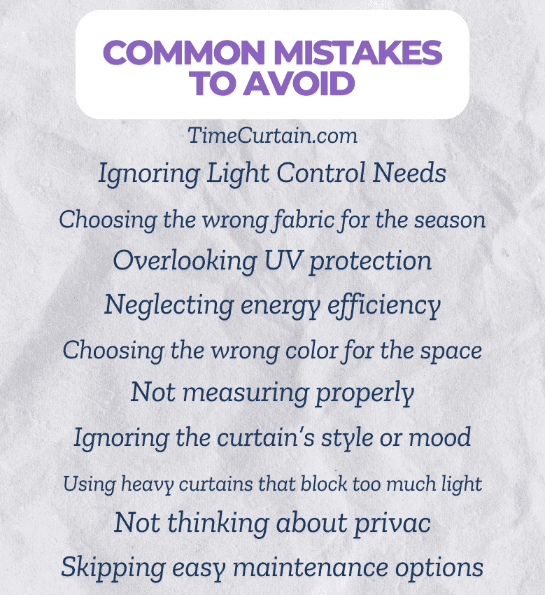 Common Mistakes to Avoid When Selecting Sunroom Curtains